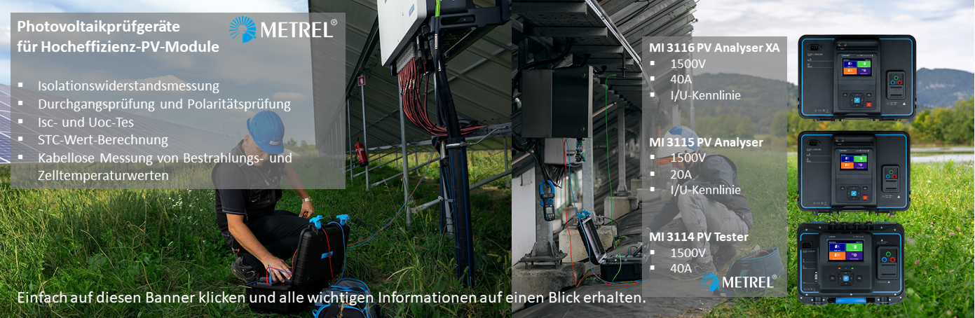 Photovoltaikprfgerte fr Hocheffizienz-PV-Module